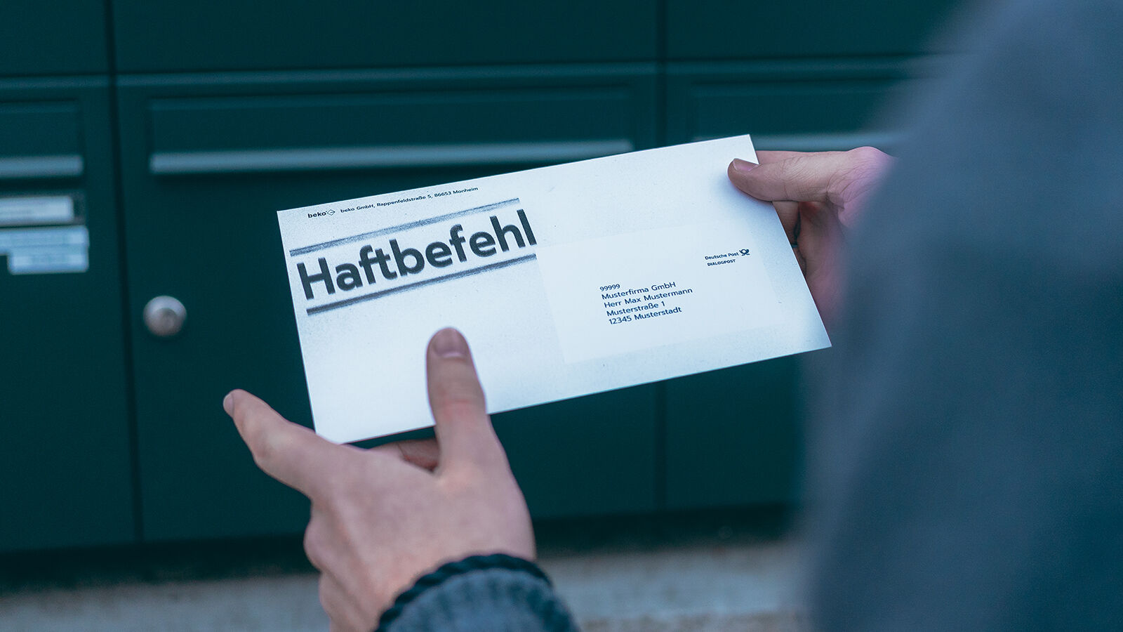 Überraschung am Briefkasten. Endlich mal einen Haftbefehl bekommen 🤩